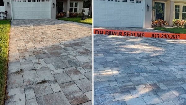 Before After Paver